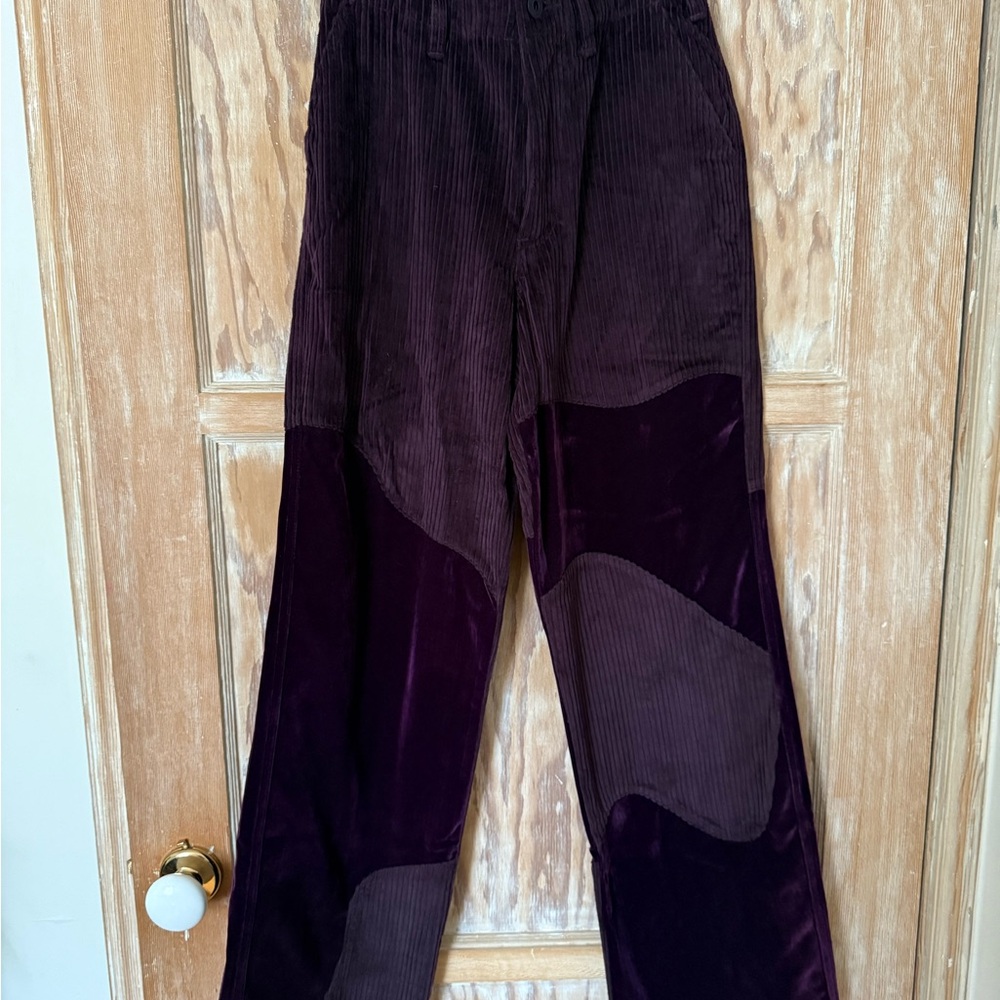 Brain Dead Purple Corduroy Pants Casual Style